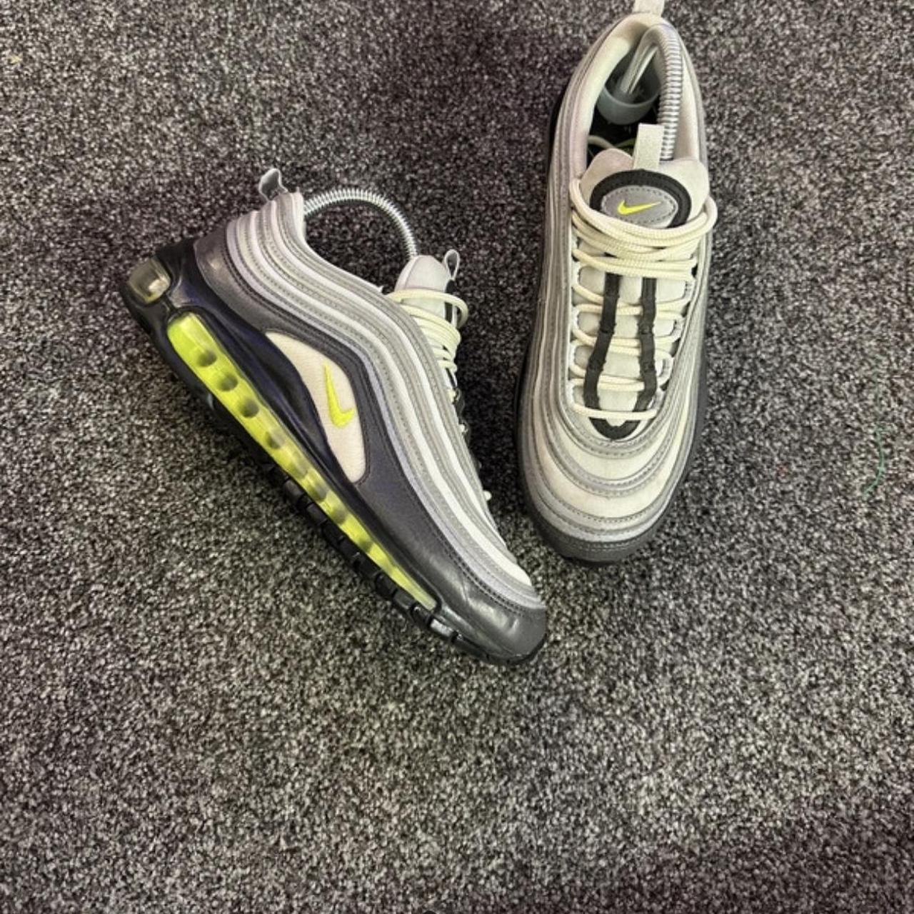 Women s Nike air max 97 trainers in silver and neon