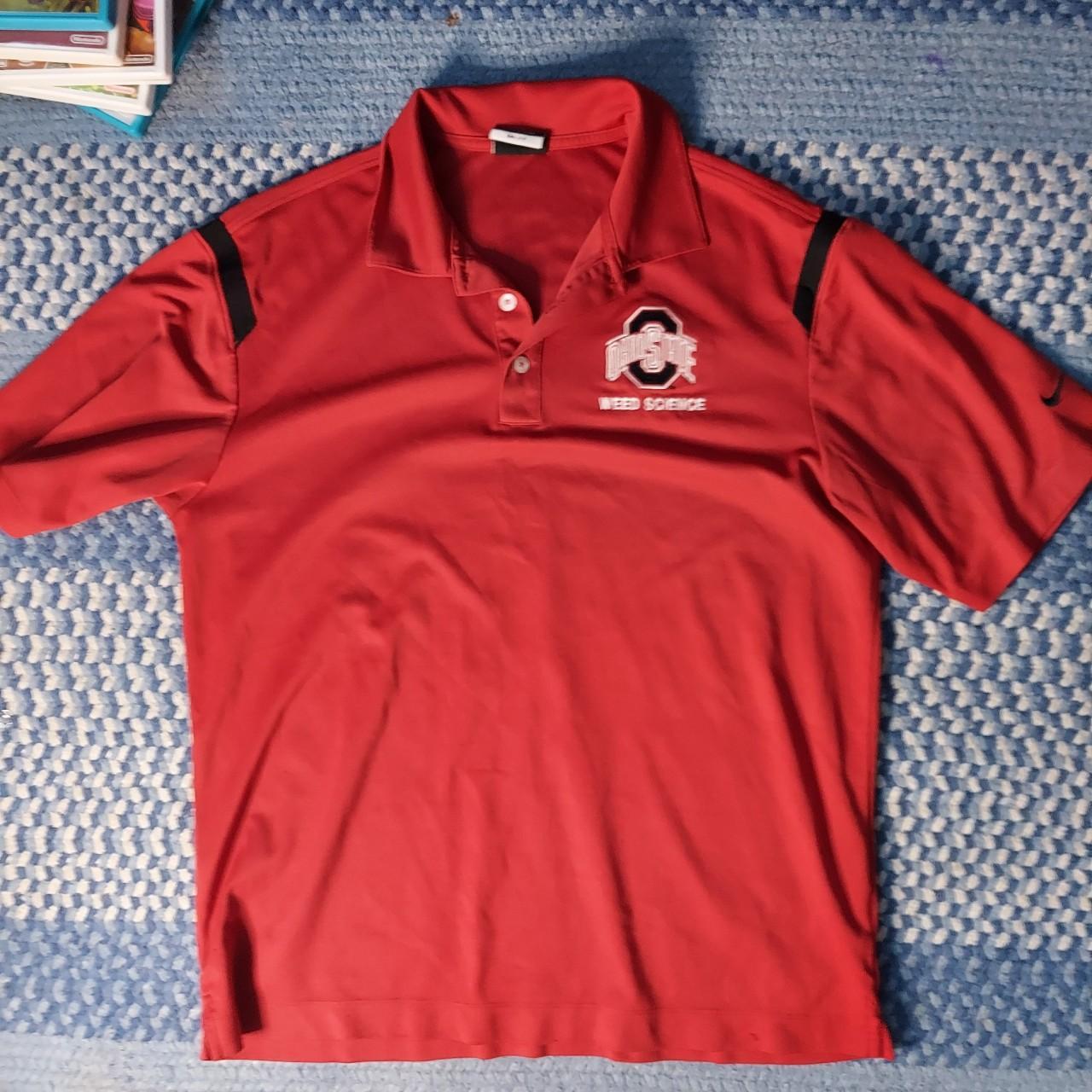 Nike Men's Black and Red Polo-shirts (3)