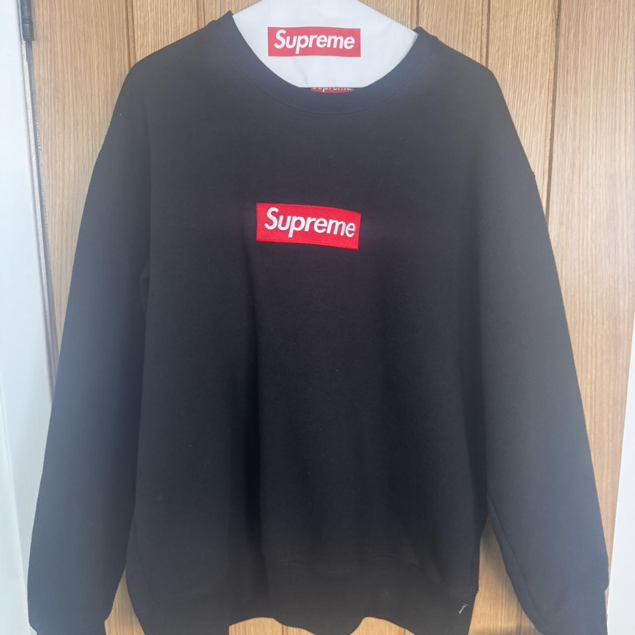 Supreme Box Logo Crewneck FW06 Teal Purple Size | Depop