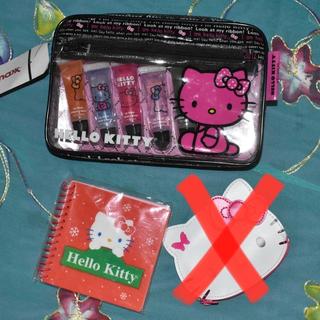 TWO LIPGLOSS BUNDLE KEYCHAIN HELLO KITTY KEYCHAIN - Depop