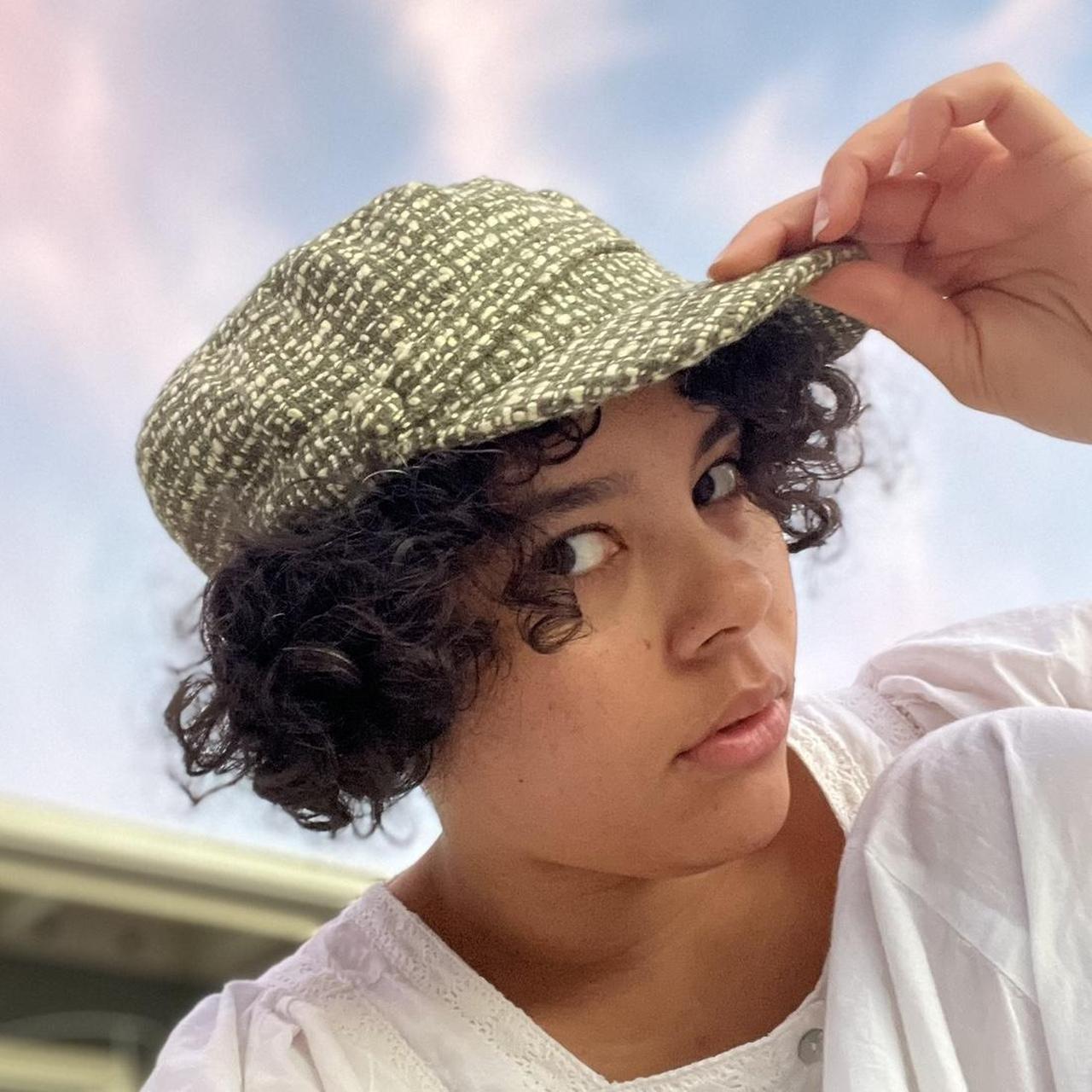 Khaki cheap newsboy hat