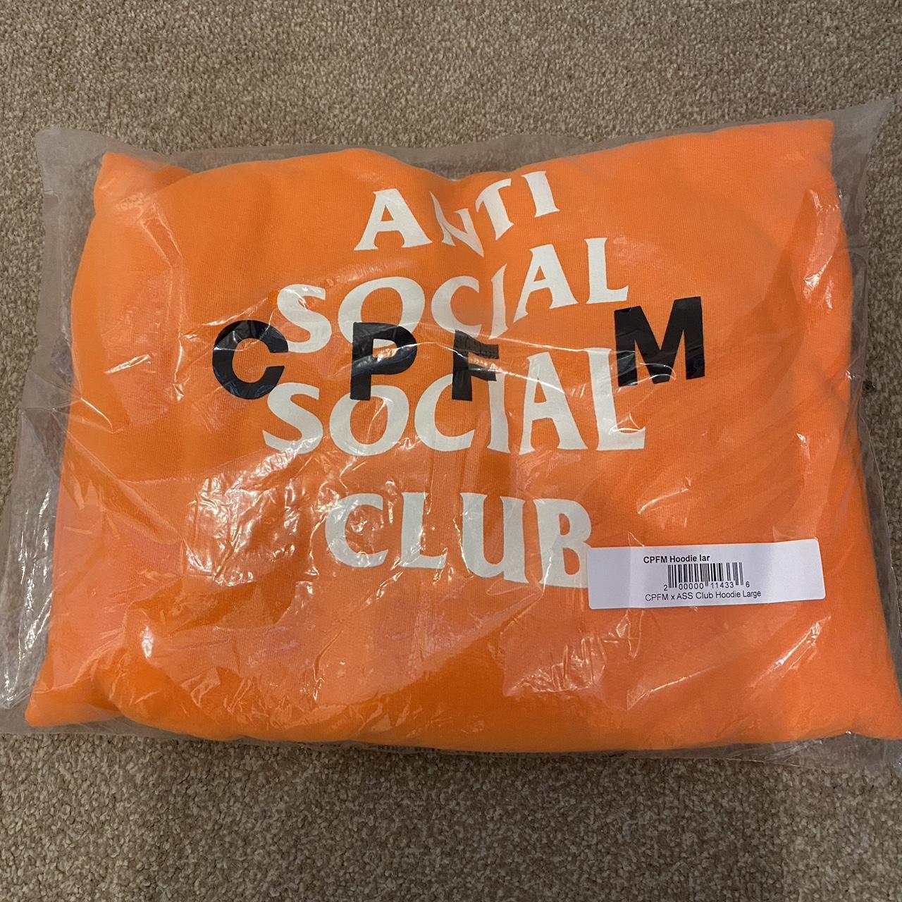 DS Anti Social Social Club ASSC X CPFM Orange Hoodie... - Depop