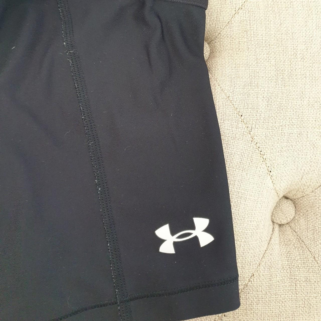 Under armour booty shorts. Some piling on the... - Depop