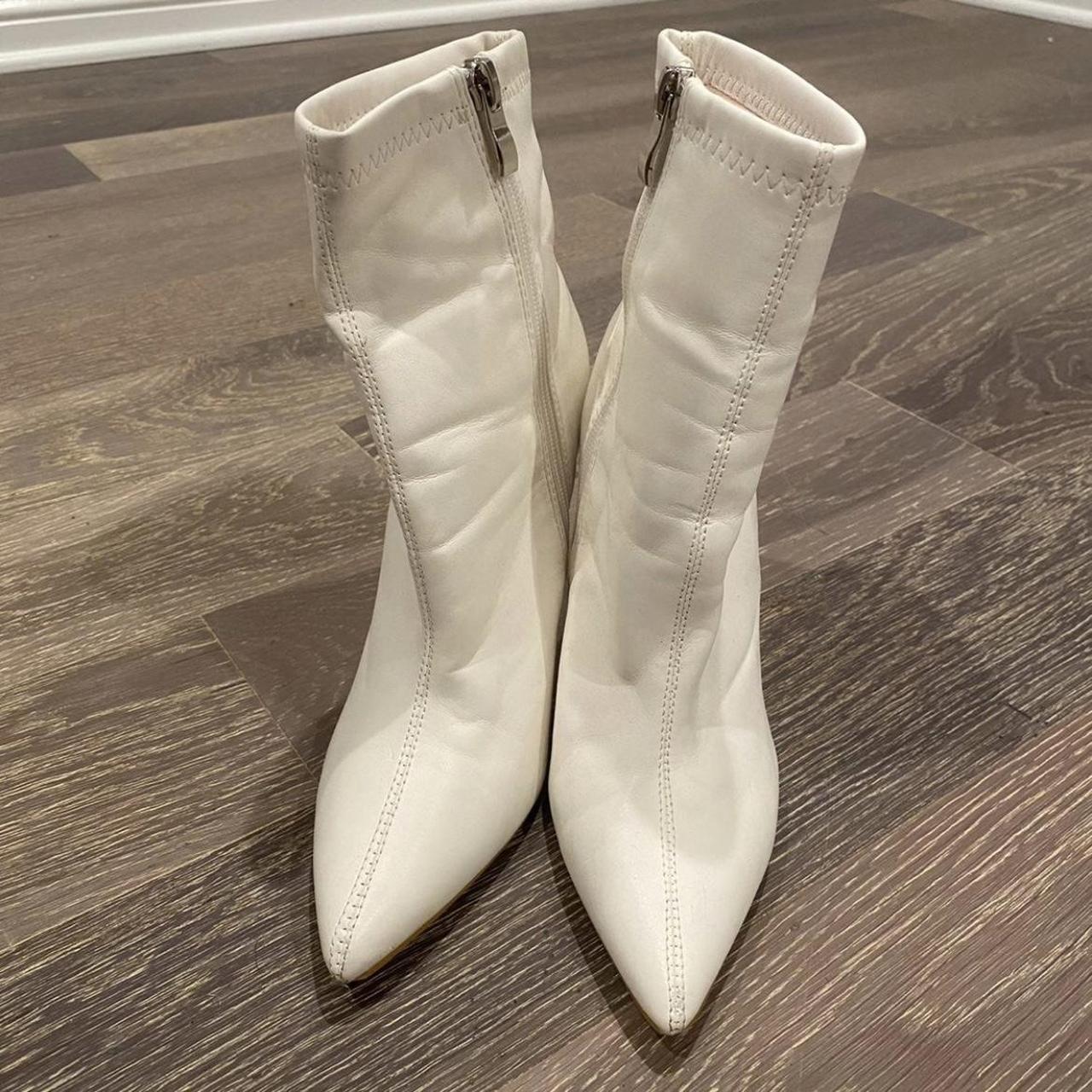 Public desire hotsell white ankle boots