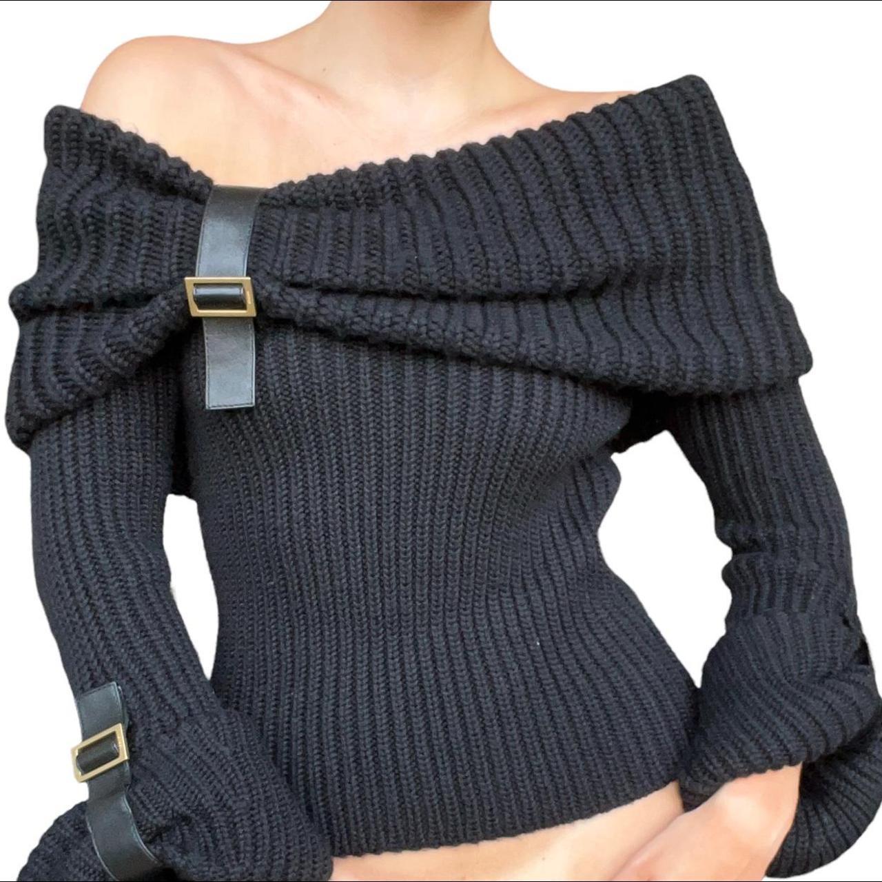 Gucci by Tom Ford Off the Shoulder Sweater with | Depop