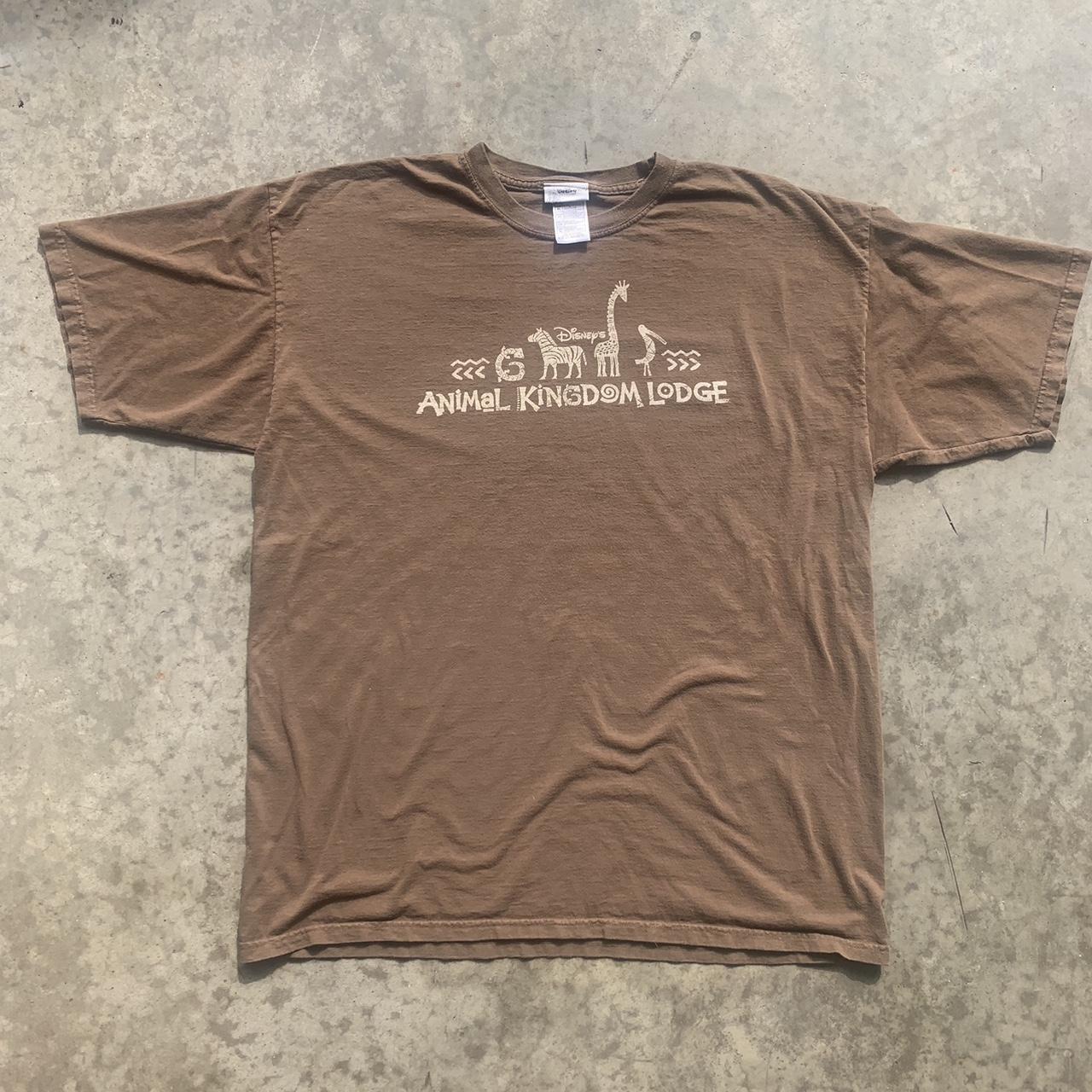 Men's Brown and White T-shirt | Depop
