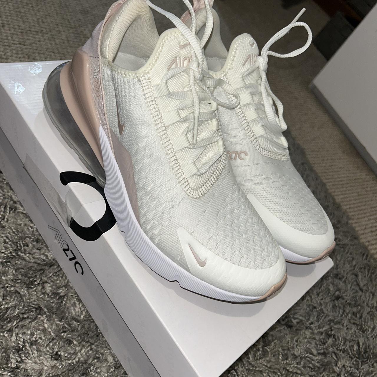 RESERVED Women s Nike air max 270 White and pink. Depop