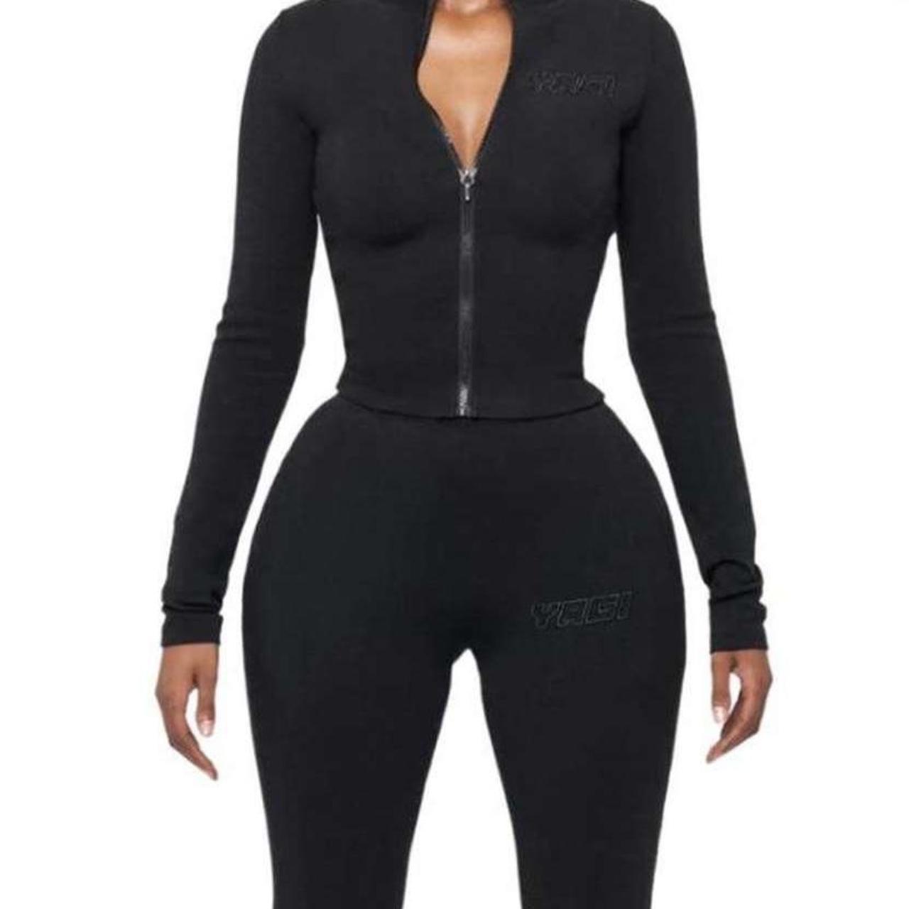 Women's Black and Pink Jumpsuit Depop