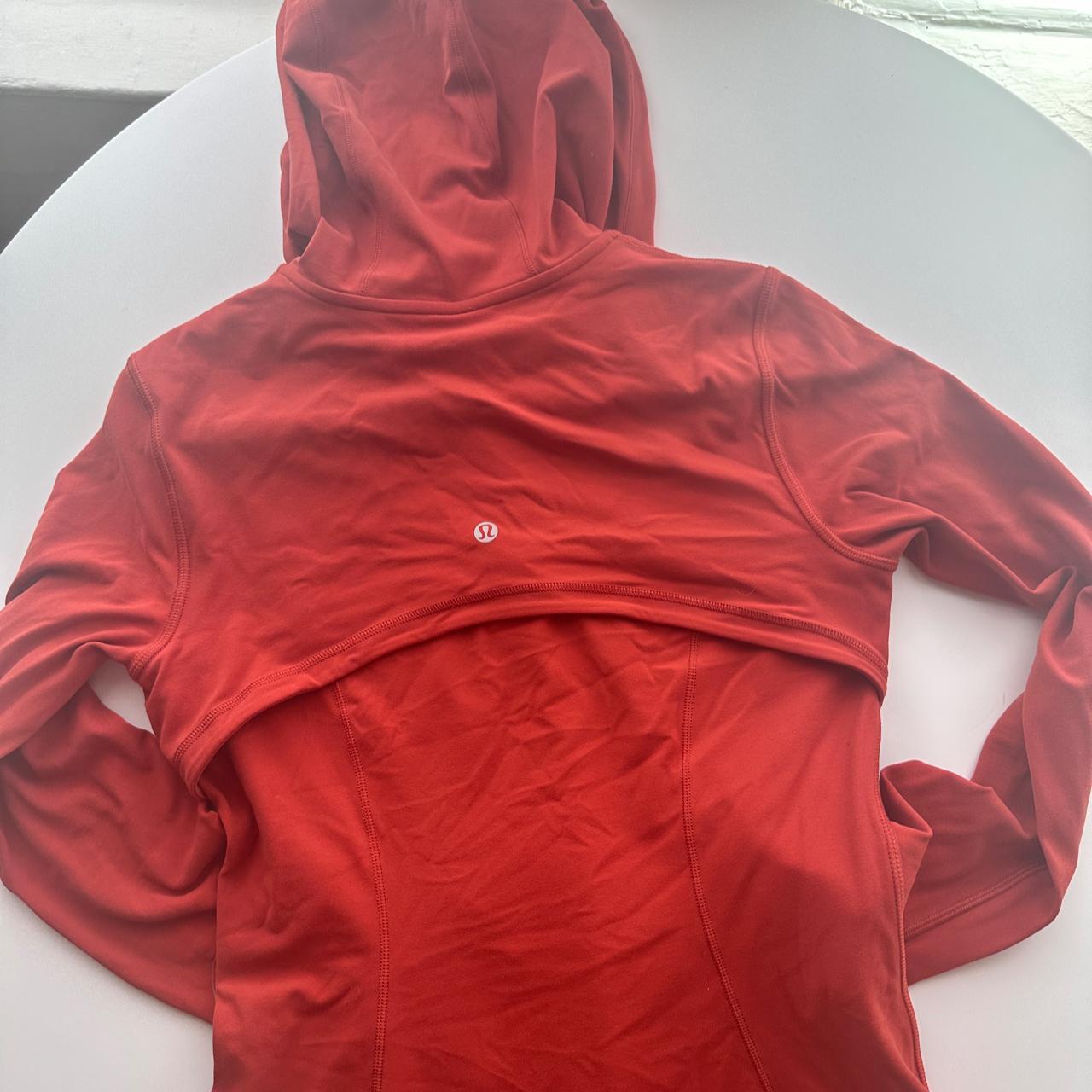 Never worn Lululemon Hooded Define Jacket in orange - Depop