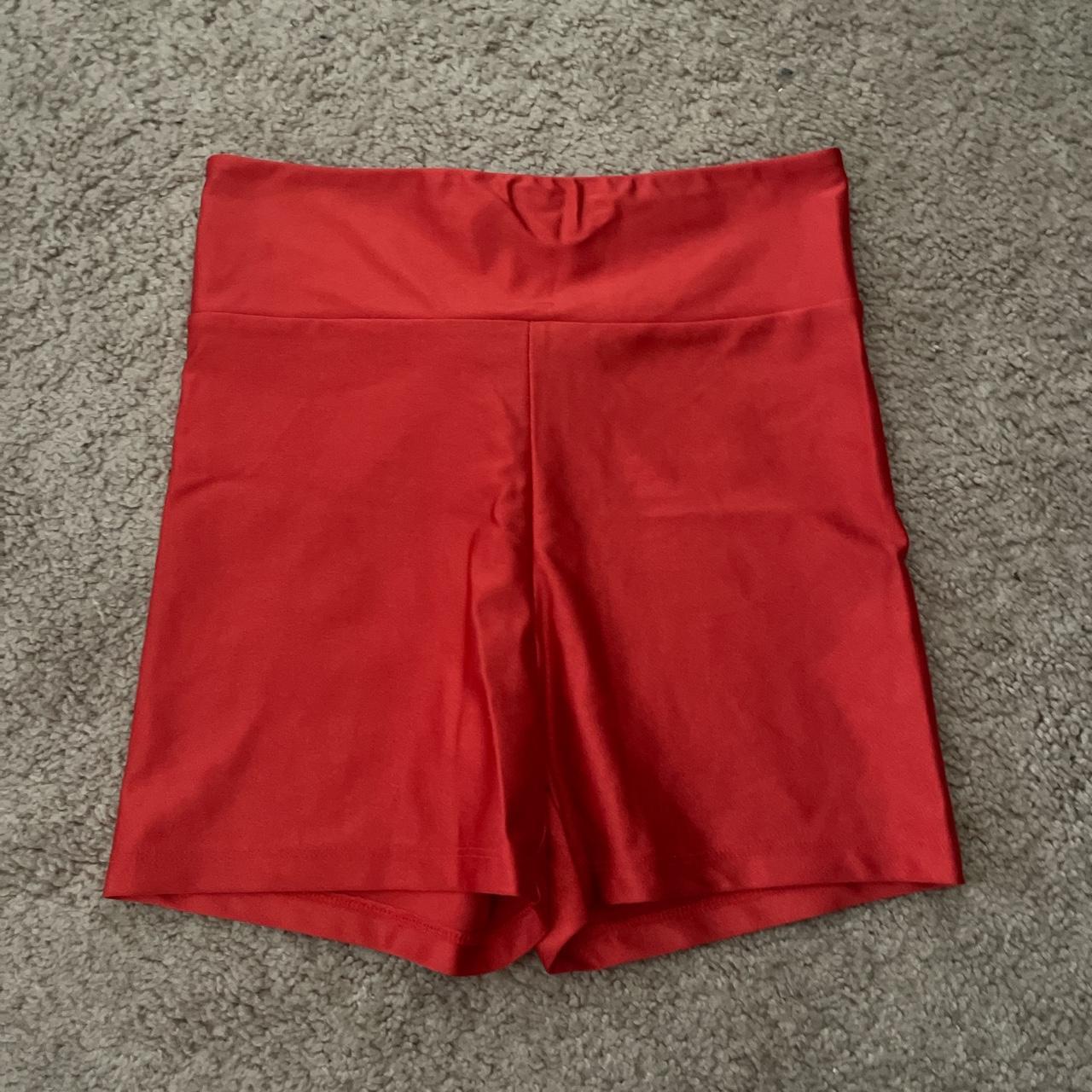 Forever 21 Red Spandex Bike Shorts size... Depop