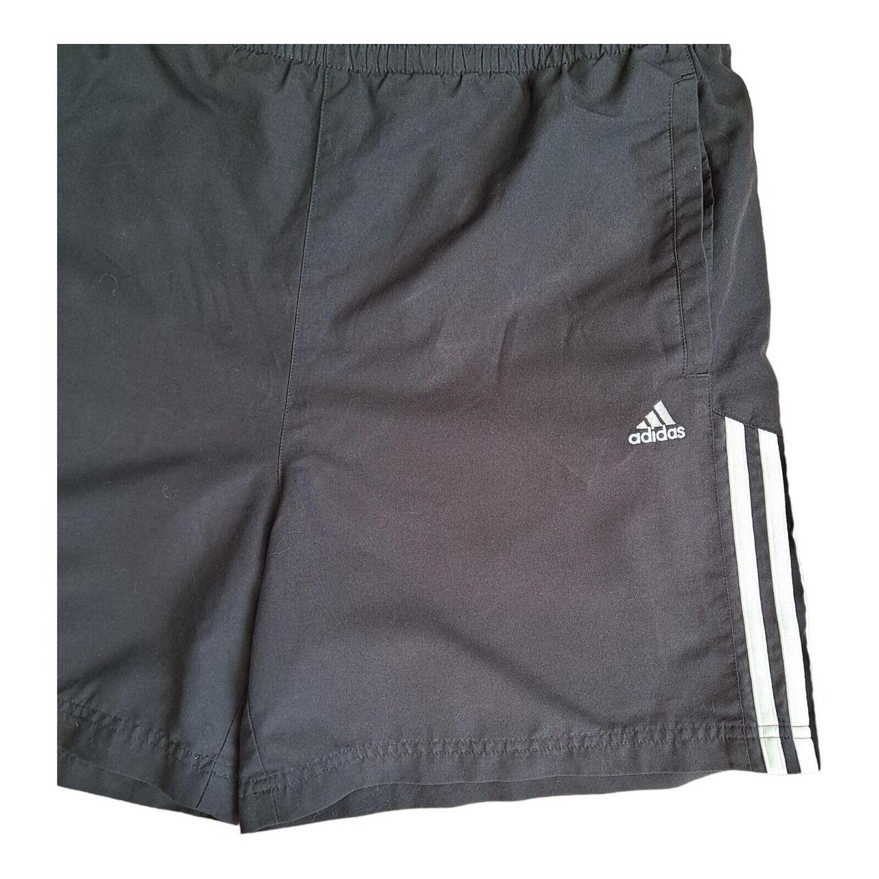 Vintage 2004 Lined Black Adidas Shorts Mens Large... - Depop