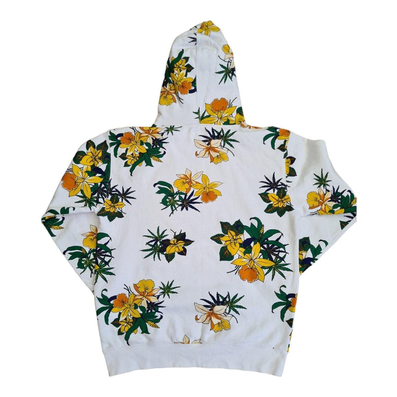 OBEY PROPAGANDA Sweatshirt Hoodie Flowers Print Mens... - Depop