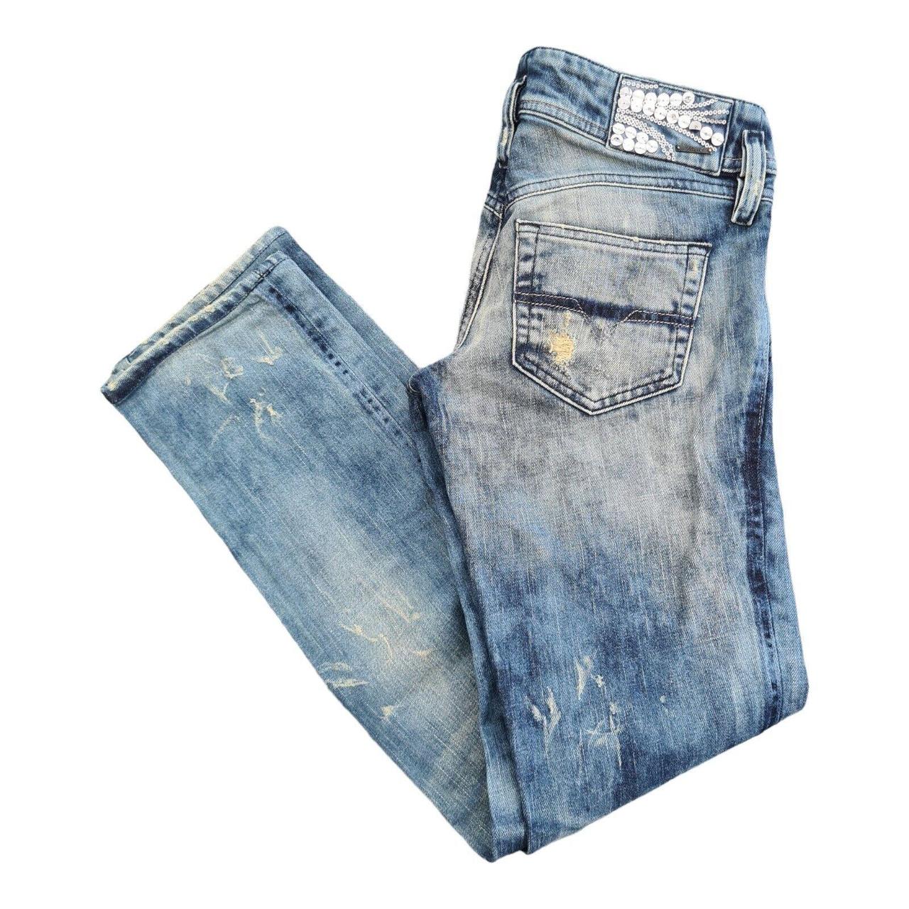 Vintage Diesel Matic Jeans 29X31 Blue Distressed... - Depop