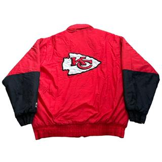 Vintage Starter Kansas City Chiefs Puffer Jacket - Depop