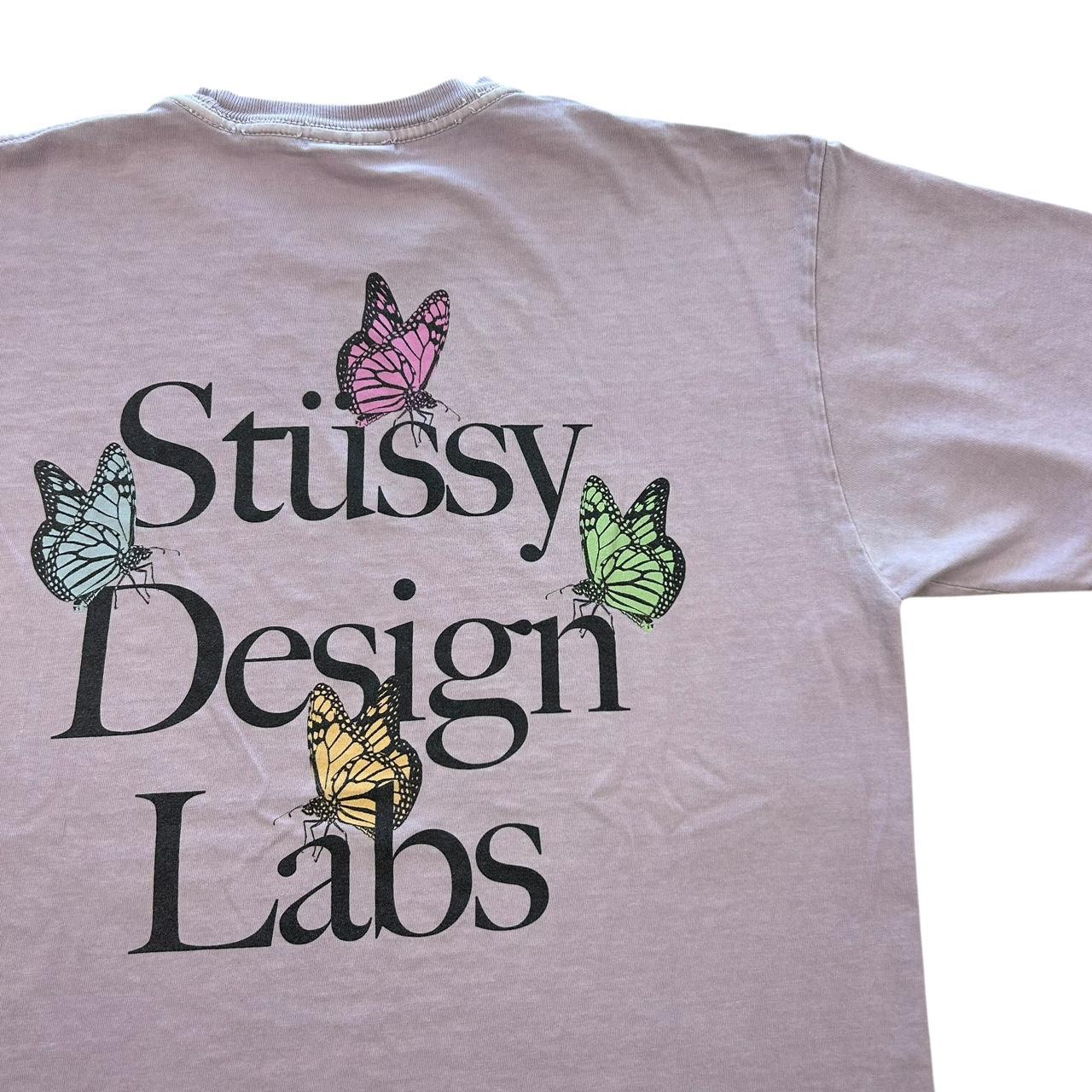 Stussy butterfly-tshirt - Depop