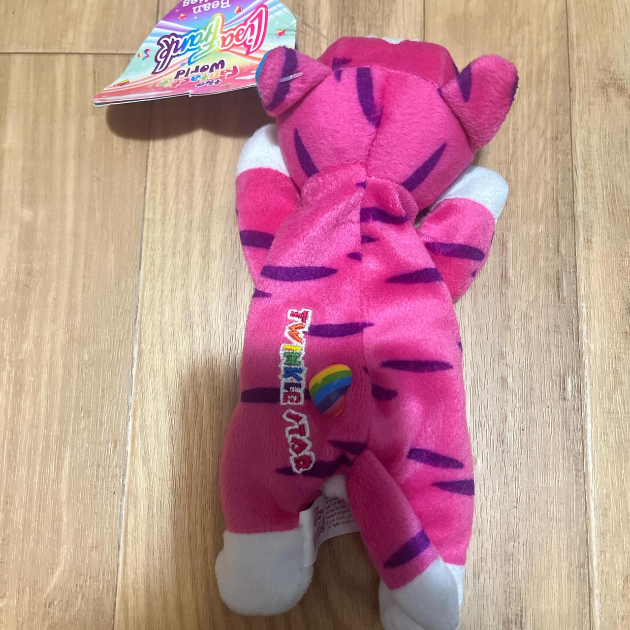 Vintage 1990's Lisa popular Frank ‘Prettipaws’ Pink Bunny Beanie Plush