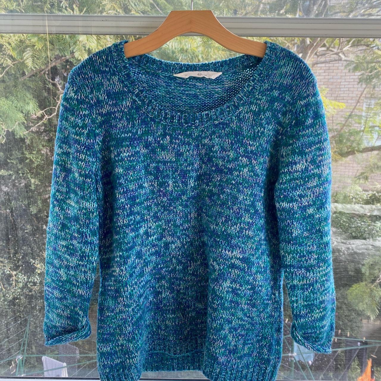 SEED woollen jumper. Great colours and loose it. I... - Depop