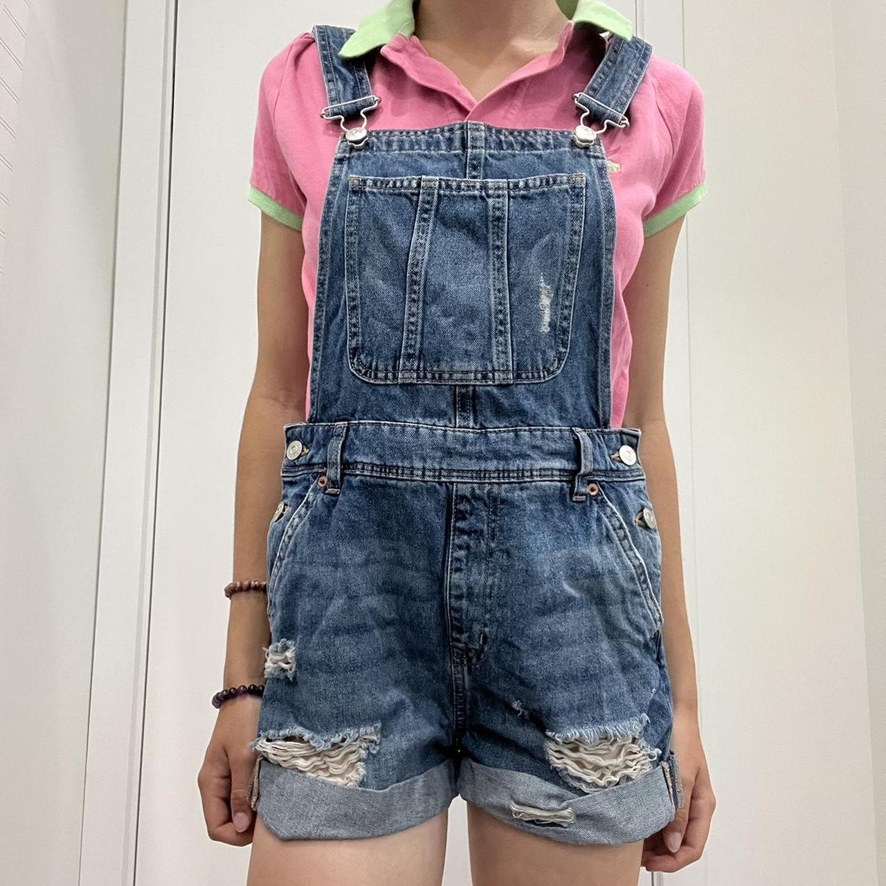 Women S Blue Dungarees Overalls Depop