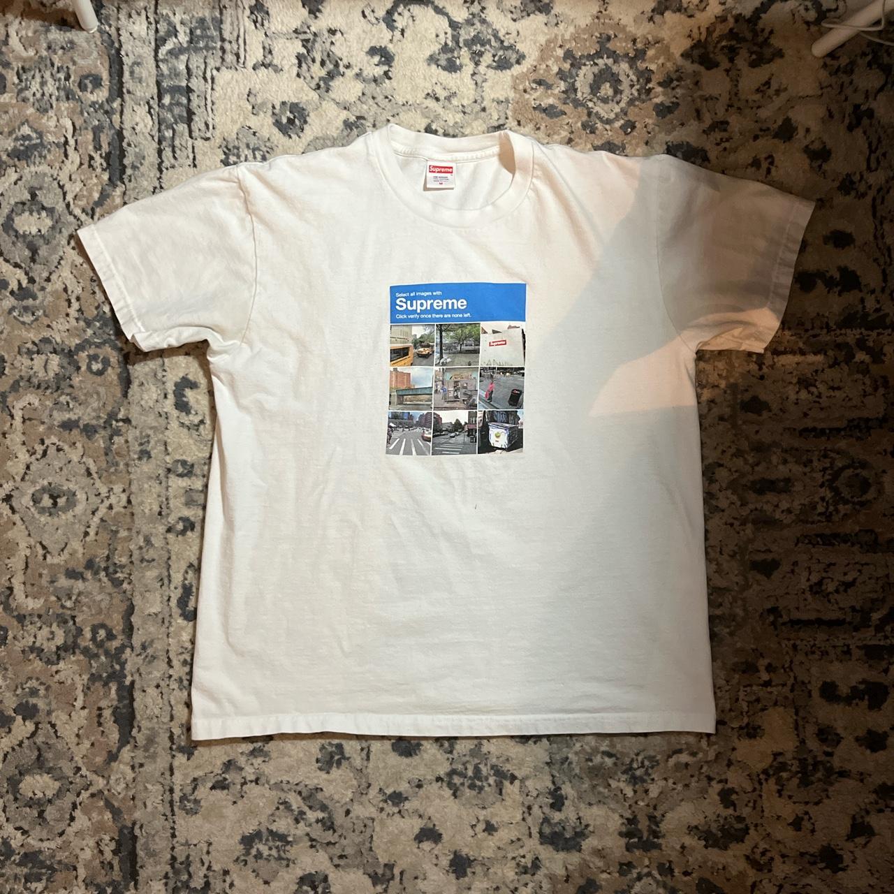 Supreme Verify Tee White Size M Good condo #supreme... - Depop