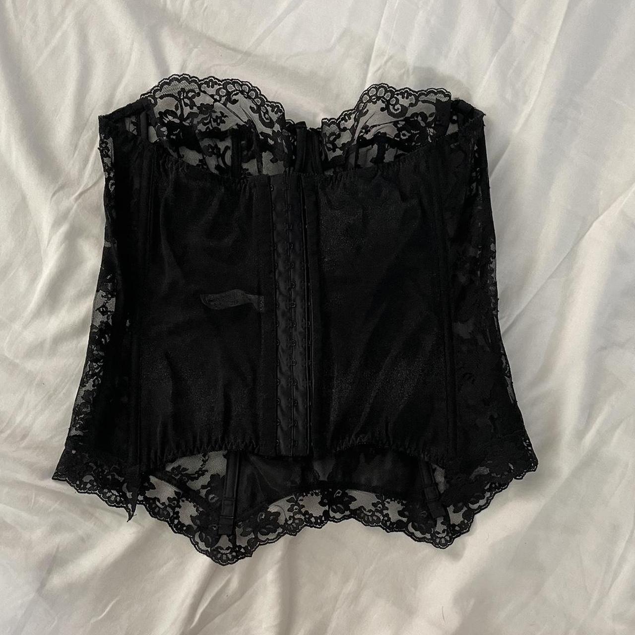 Lace bustier corset top Beautiful lacey and mesh... - Depop
