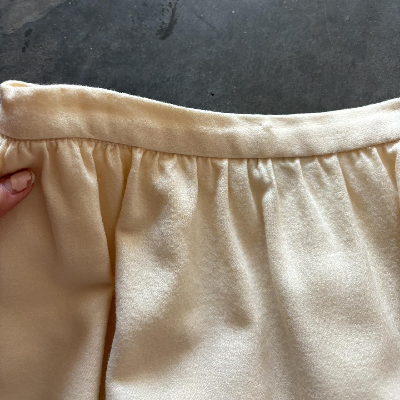 Vintage Women's Maxi Skirt - Cream/White - S – Cr… - image 2