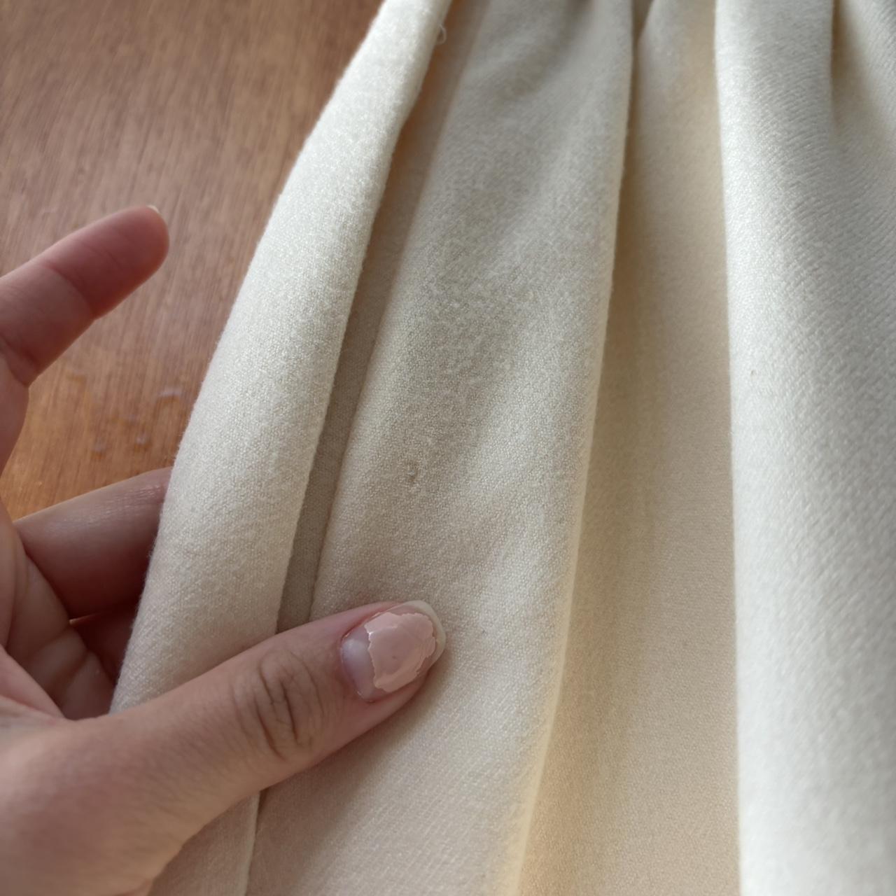 Vintage Women's Maxi Skirt - Cream/White - S – Cr… - image 4