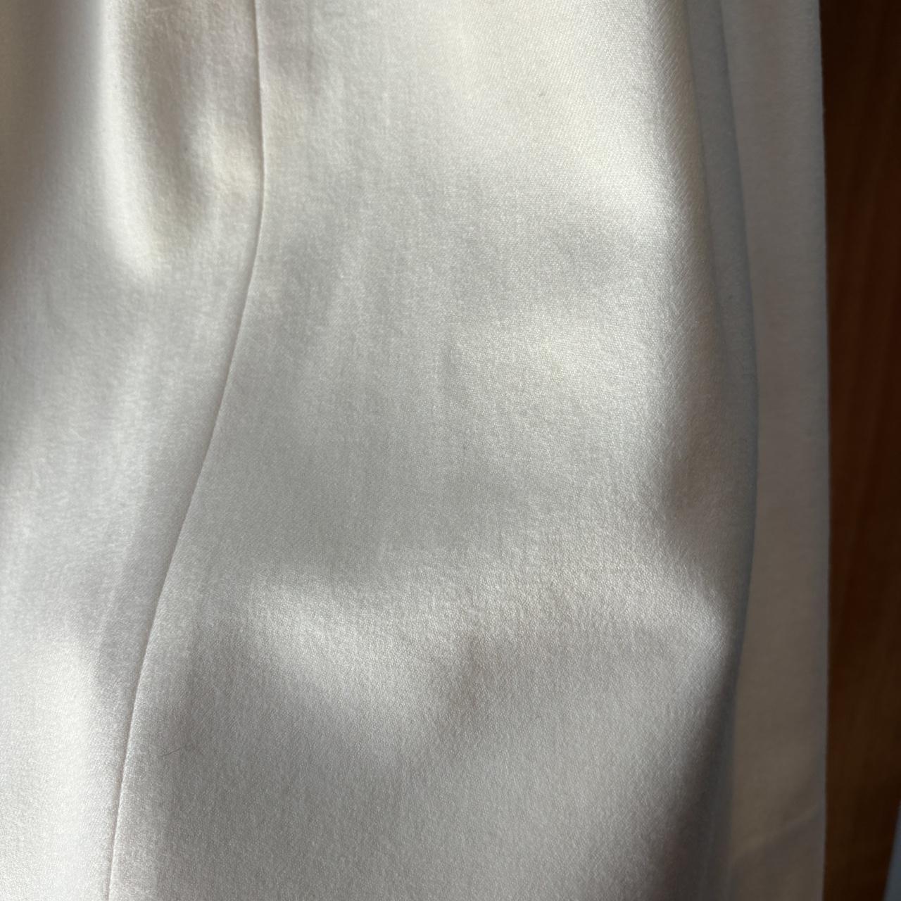Vintage Women's Maxi Skirt - Cream/White - S – Cr… - image 6