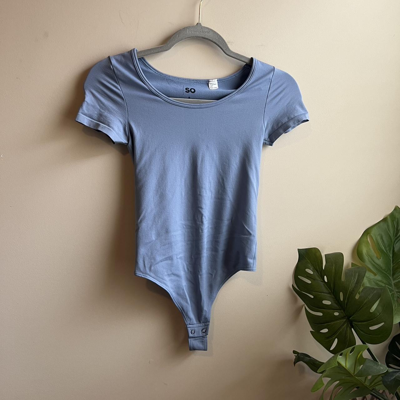 Baby blue Bodysuit - so stretchy and soft - never... - Depop