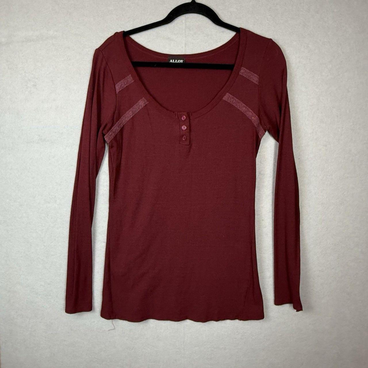 Source Unknown Women's Shirt - Red - L – Alloy Wo… - image 1