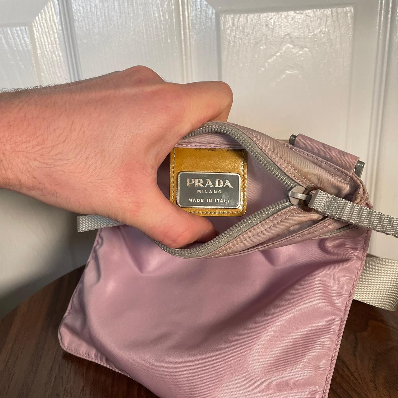 Prada messenger bag Pink bag comes with... Depop