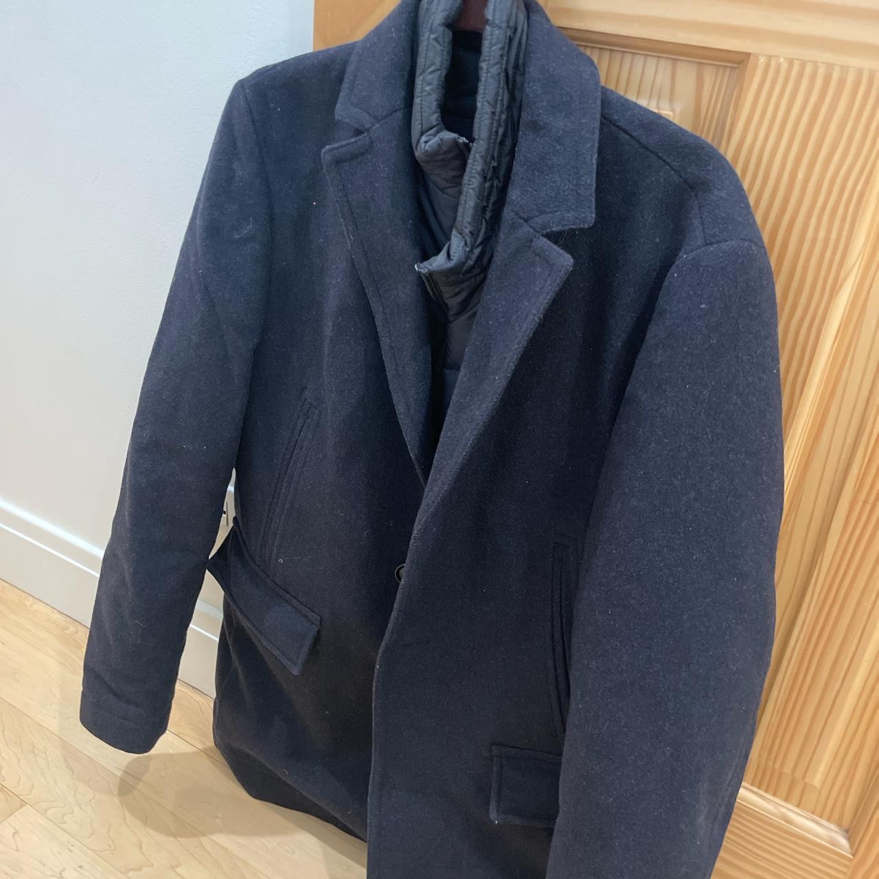 Boss winter coat with zip vest that’s detaches size 40R Depop