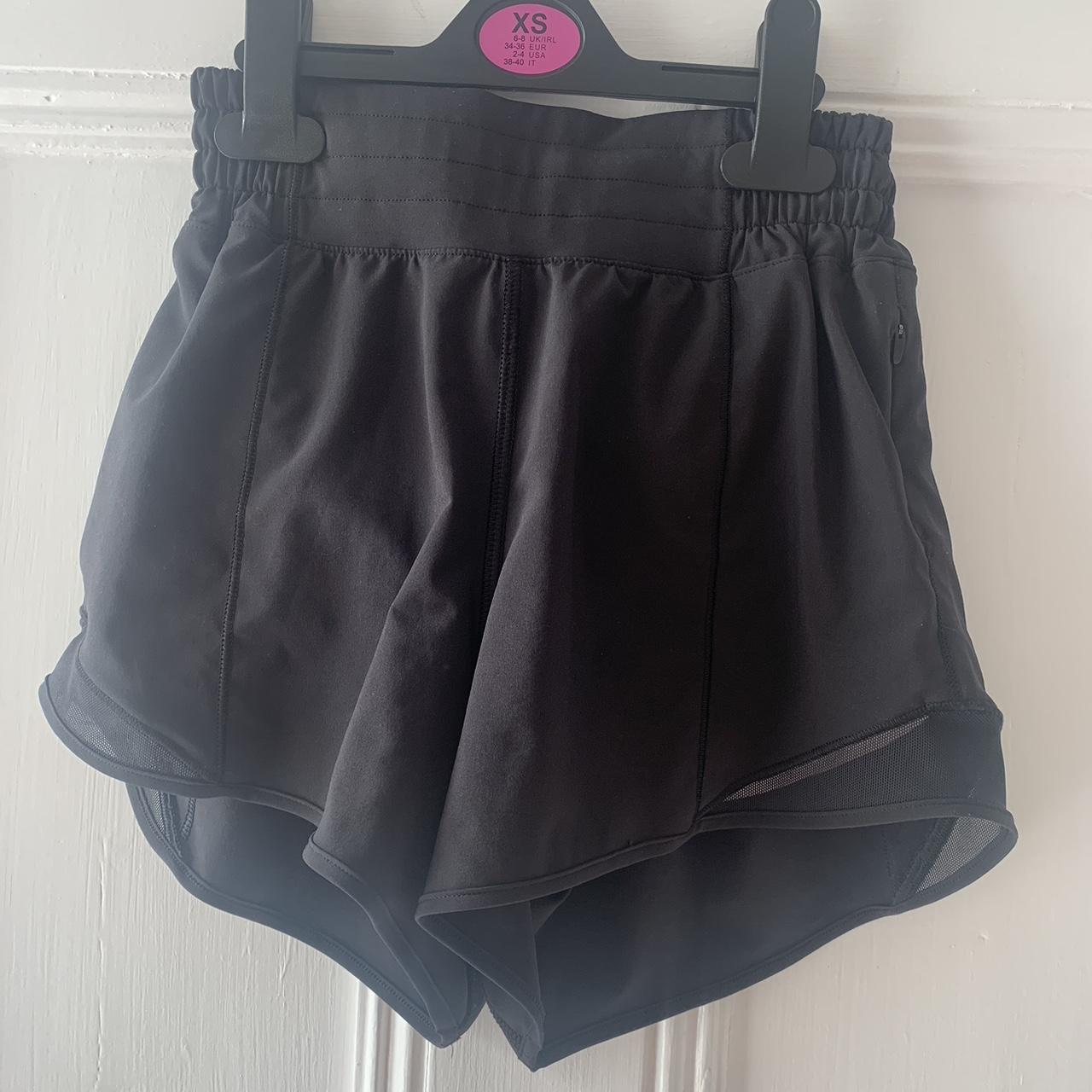 LULULEMON HOTTY HOT SHORTS Black hotty hots anazing... - Depop