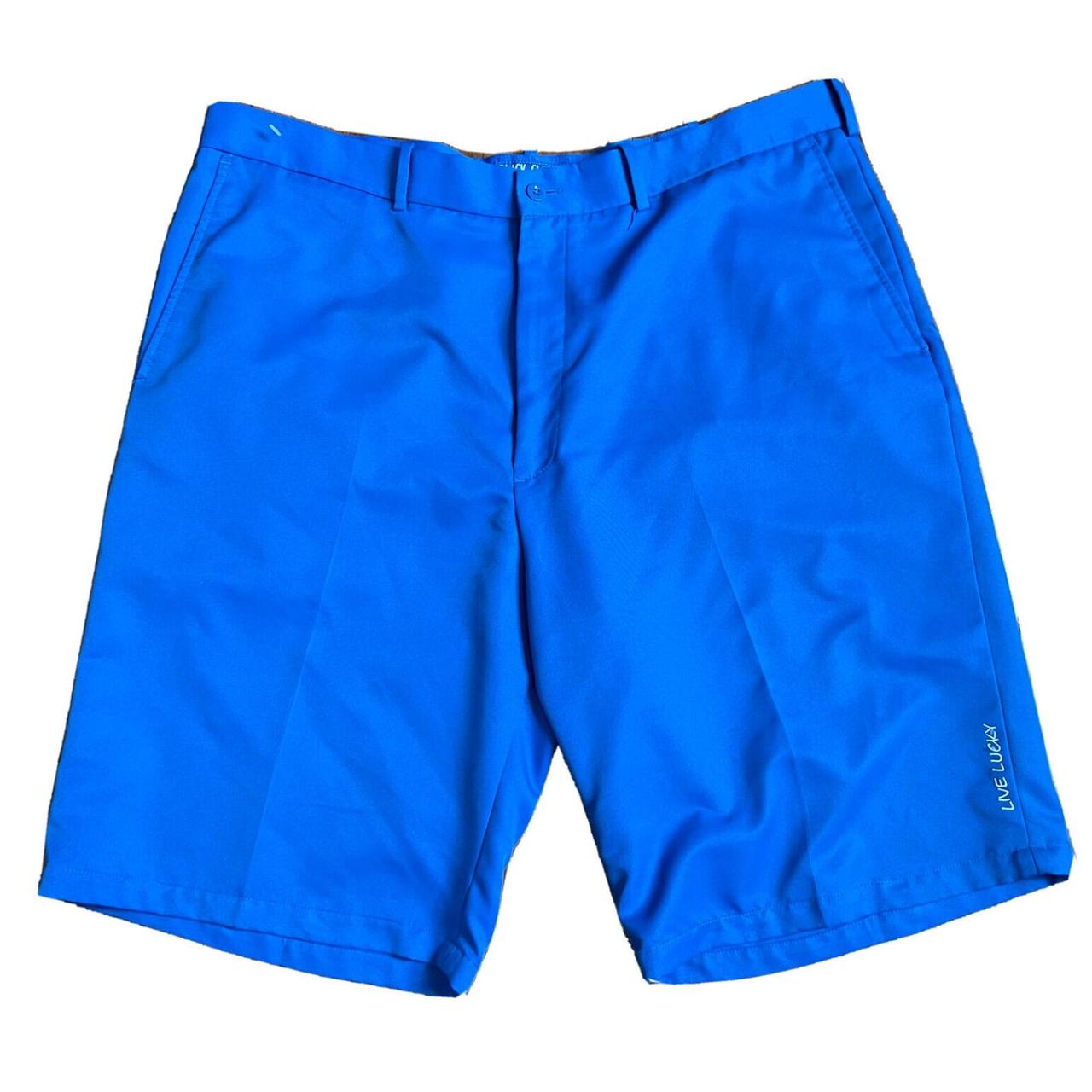 Blue Q Men's Black and Blue Shorts Depop