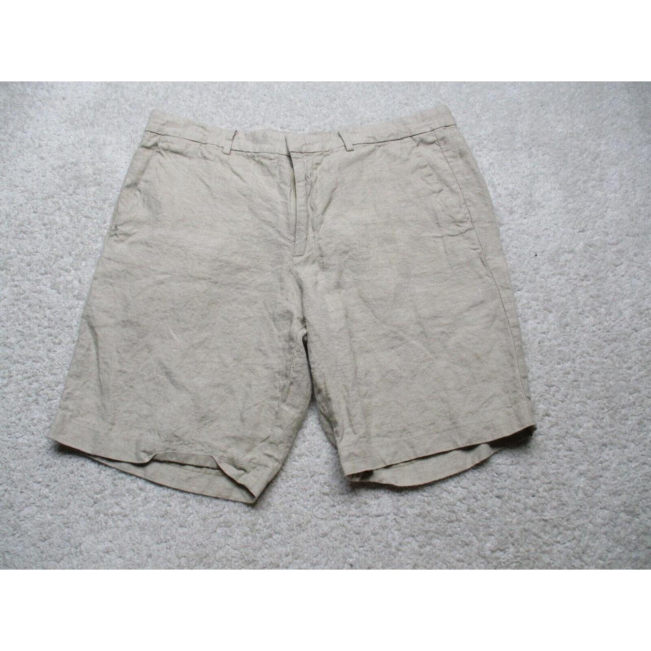 Theory Shorts Mens 34 Beige Chino Beckit Coben Linen... Depop