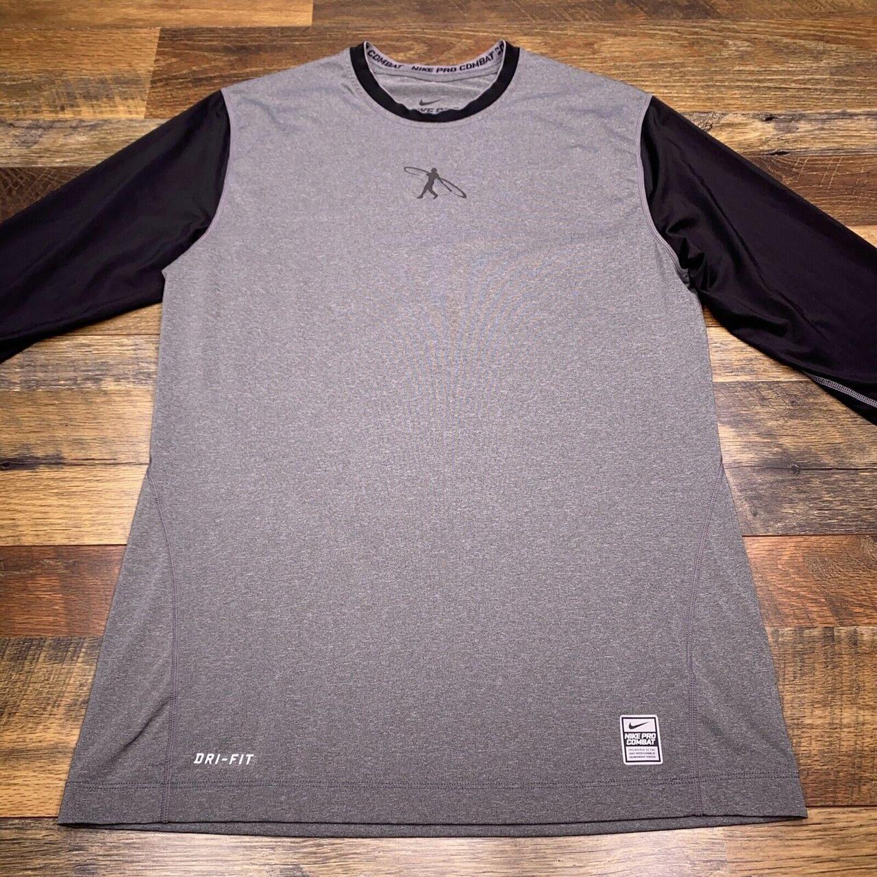 Nike Pro Combat Dri-Fit 3/4 Sleeve Baseball Tee - Depop