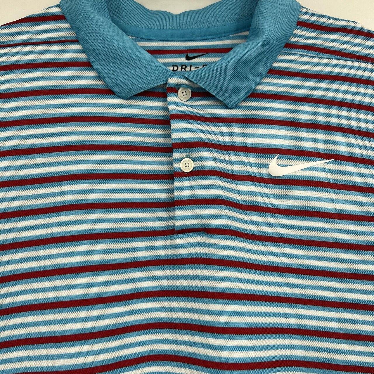 Nike Men's Blue and Red Polo-shirts | Depop