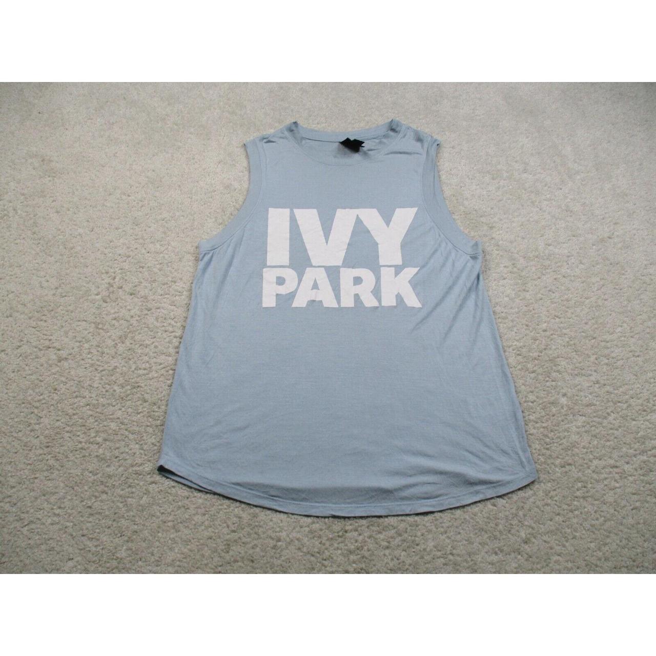 Ivy Park Women's Blue Coat | Depop