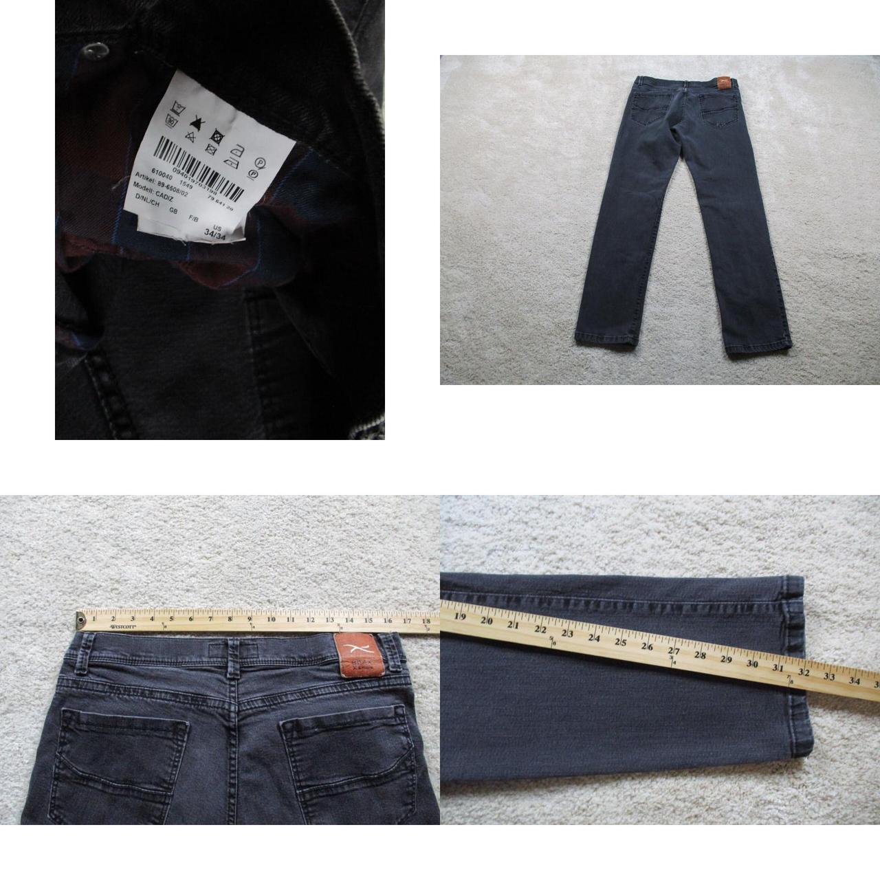 Brax Jeans Mens 34x34 Black Cadiz Straight Denim... - Depop
