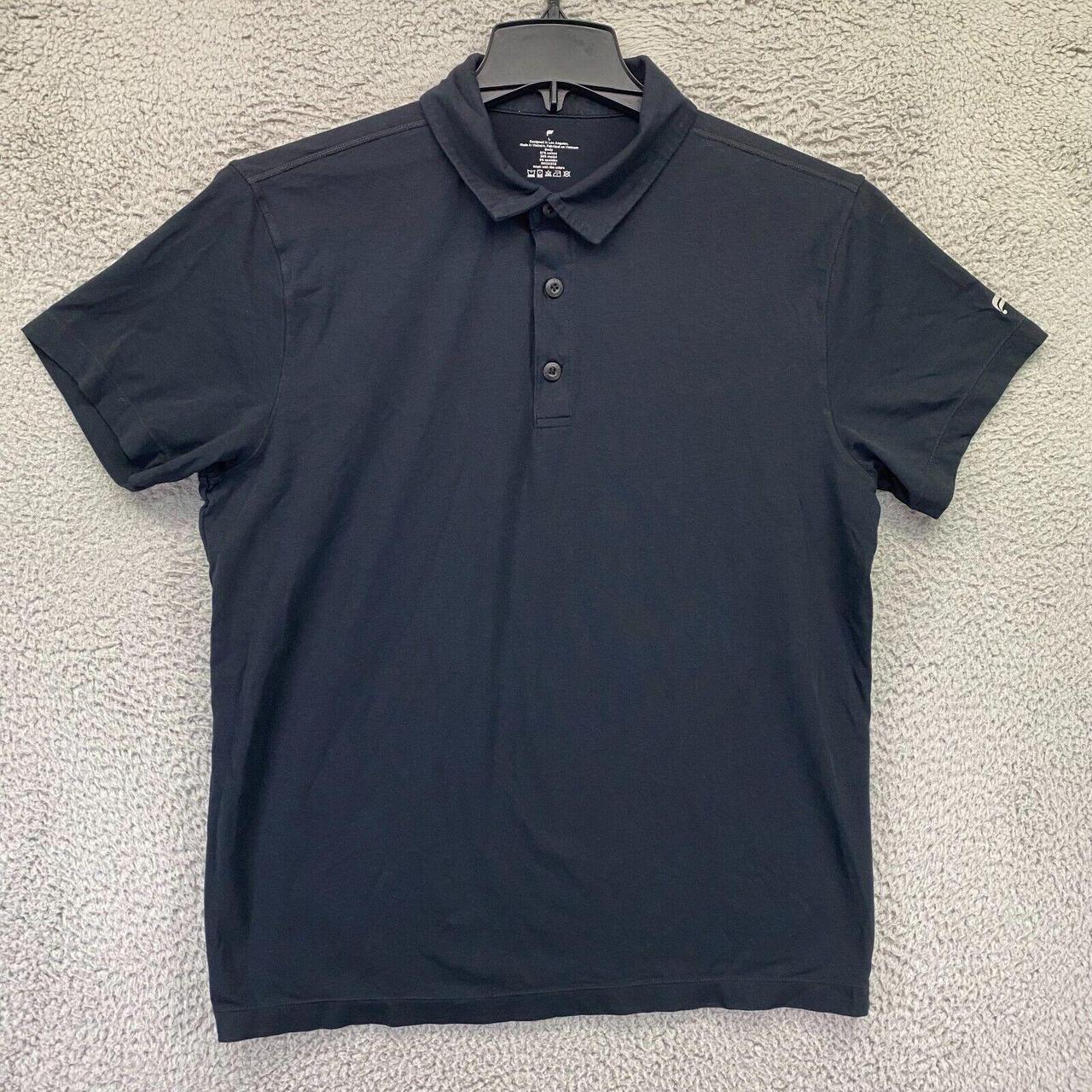 Fabletics Men's Black Polo-shirts | Depop