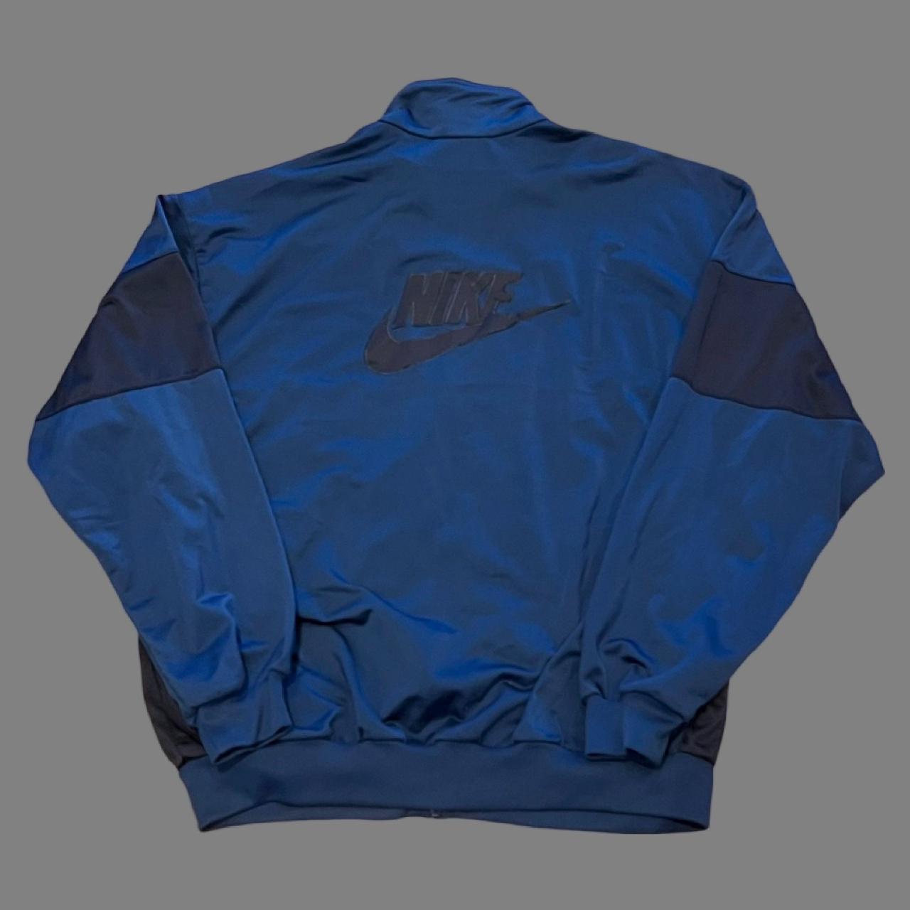 Nike Swoosh Blue Light Jacket Measurements: Pit to... - Depop