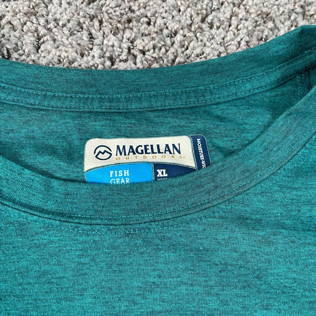 Magellan Shirt Adult Extra Large XL Green Fish Gear Depop   P0 