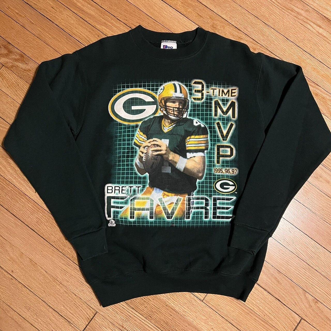 Vintage Brett Favre T-shirt Green Bay Packers - Depop