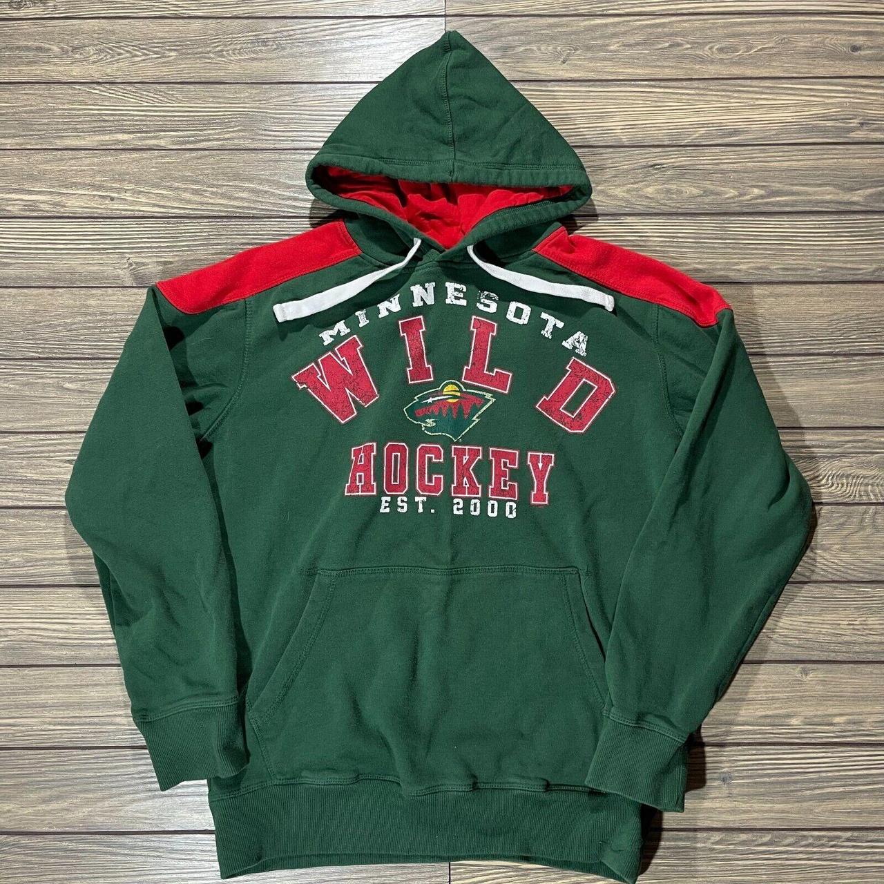 Wild Men's Red and Green Hoodie