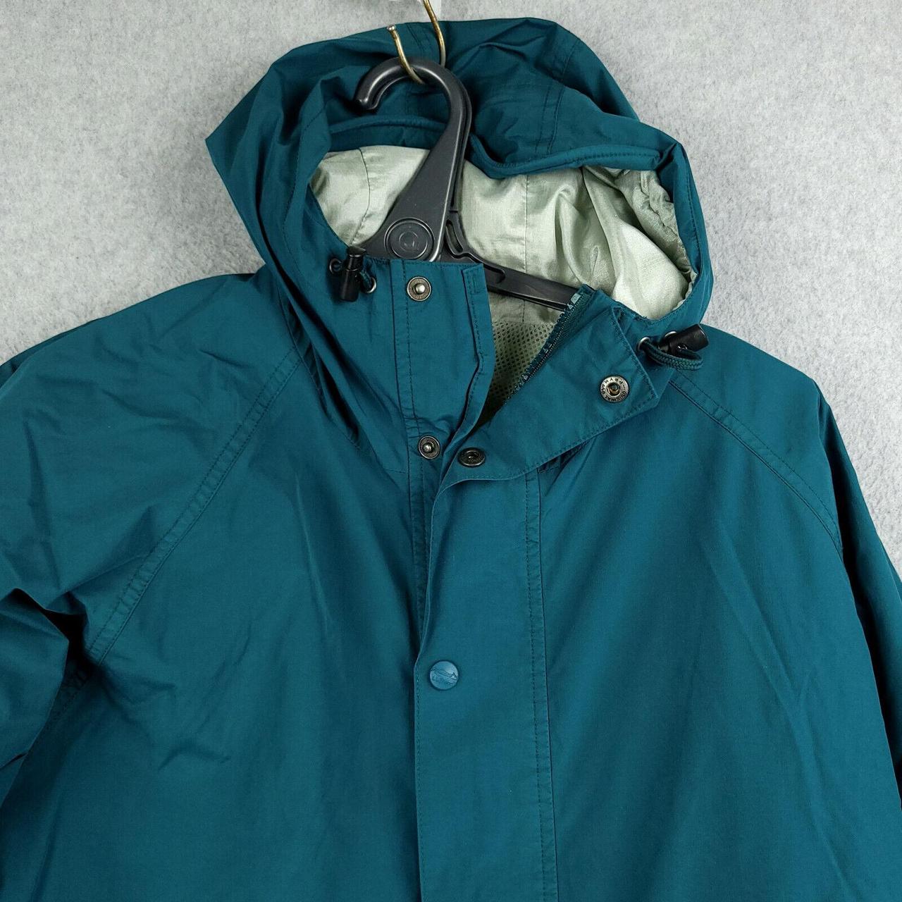 LL Bean Rain Jacket Mens Medium Green Waterproof... - Depop