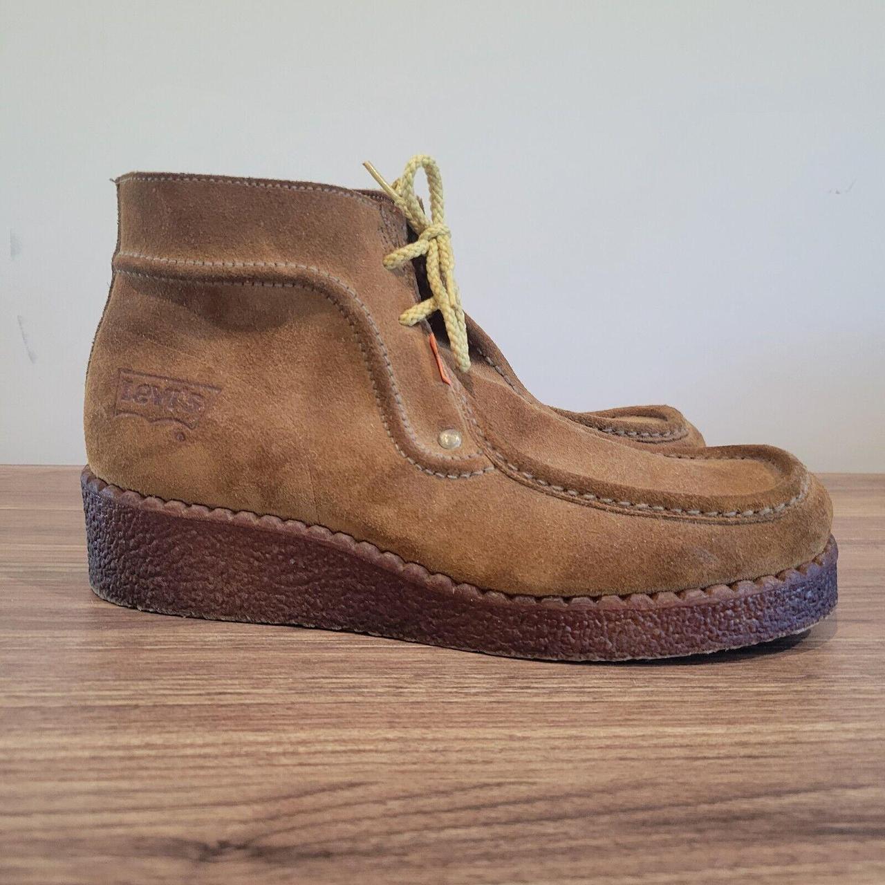 Vintage Levis Desert Chukka Brown Suede Boots Size 7... - Depop