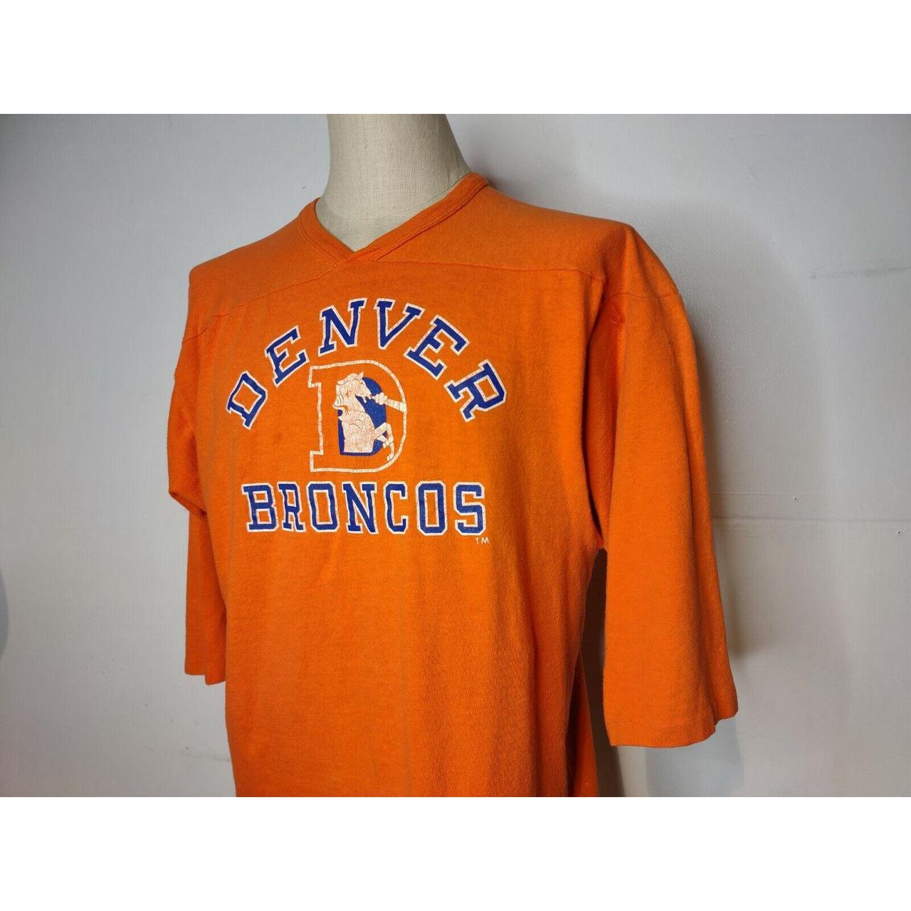 Vintage 80s Denver broncos jersey shirt Tag size- - Depop