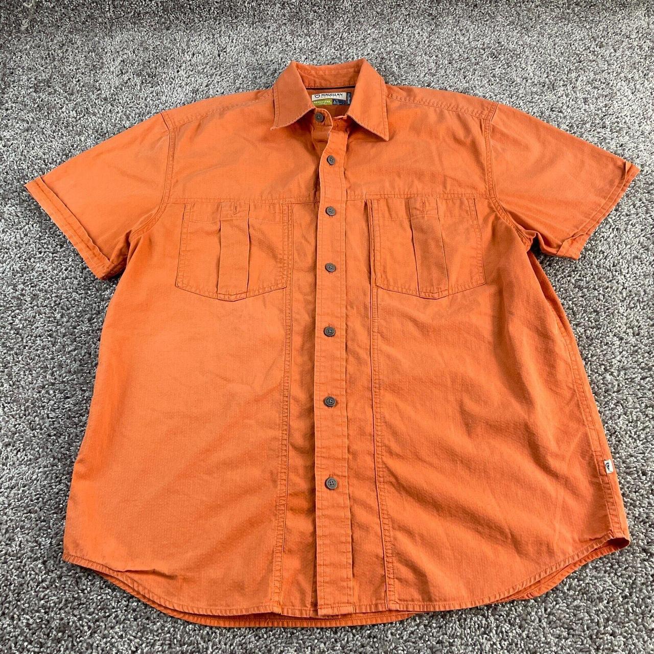 Magellan Outdoors Shirt Mens Large Gray Black - Depop