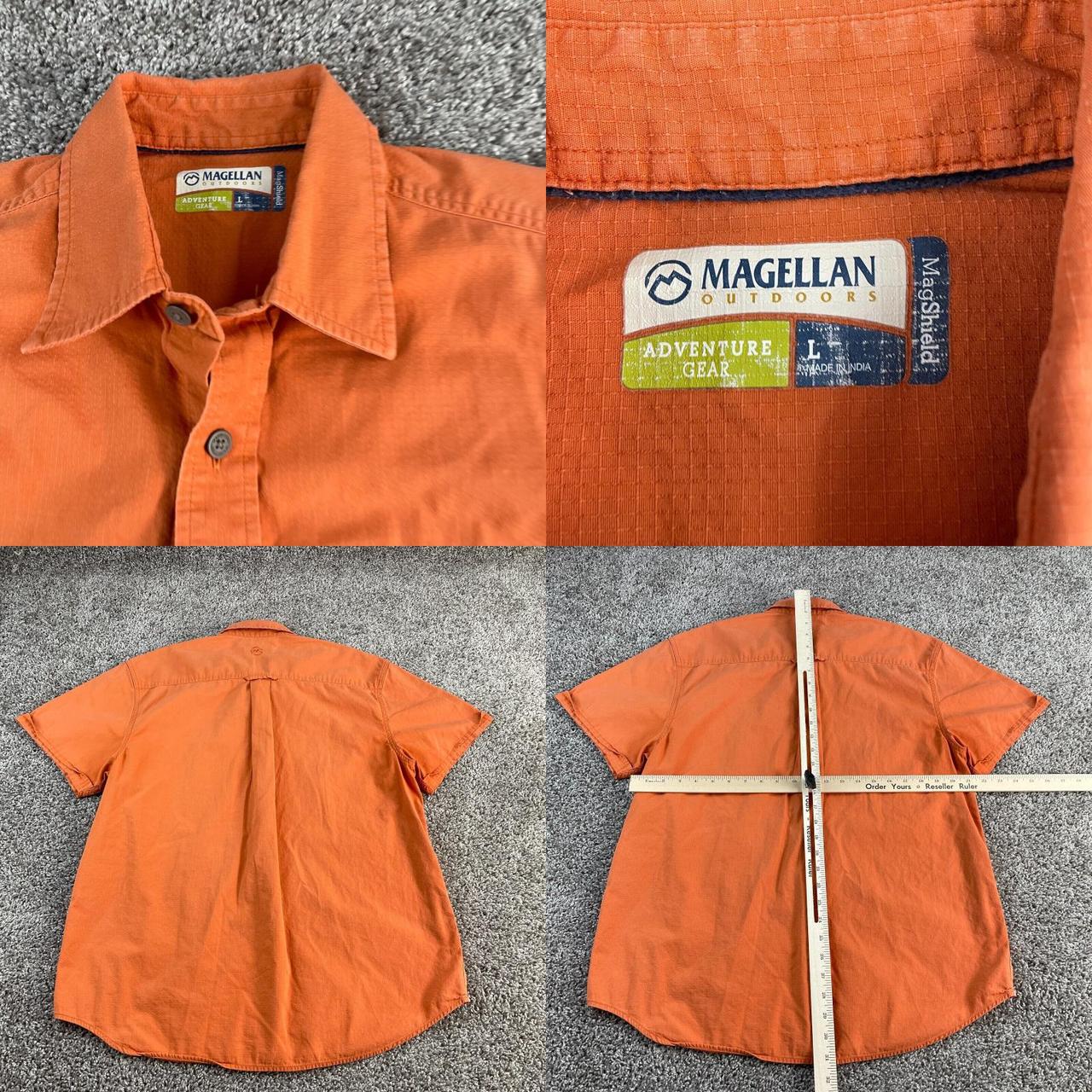 Magellan Outdoors Shirt Mens Large Gray Black - Depop