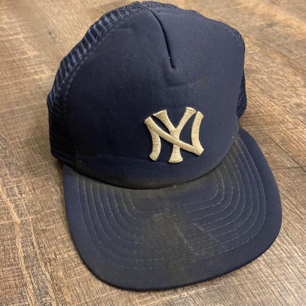 Vtg 80's 90s NY New York Yankees Blue Rope... - Depop