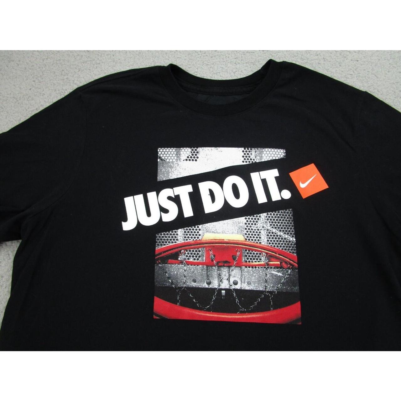 Nike Basketball just do it logo t-shirt in black